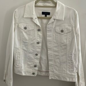 White Denim PM Talbots jacket.
